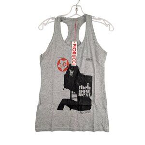 Fiorucci Shirt Womens XS Gray Naomi‎ Campbell Tank Top NWT